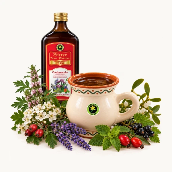 Supliment cu 30 plante pentru sănătatea inimii: reduce colesterolul, combate inflamația, reglează ritmul cardiac. Tonic cardiovascular 100% natural.