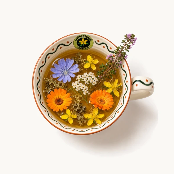 Ceai Hepato Biliar vrac — ceai medicinal pentru hepato-biliar. Plante din flora spontană românească. Comandă de la Hypericum!