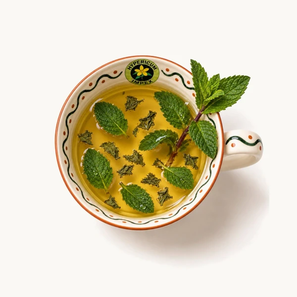 Ceai Menta doze — ceai natural din Menta pentru ameliorarea disconfortului digestiv și calmarea stomacului. Calitate Hypericum, plicuri. Comandă online!