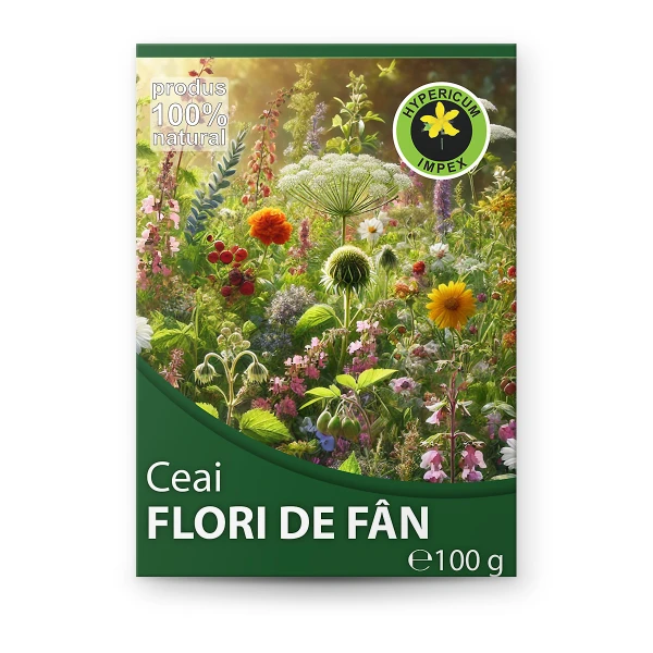 Ceai Flori de Fan vrac — ceai natural din Flori de Fan pentru calmarea durerilor reumatice și acțiunea antiinflamatoare. Calitate Hypericum, vrac.