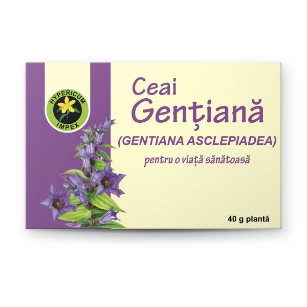 Ceai Gentiana vrac — ceai natural din Gentiana pentru stimularea apetitului și a secreției gastrice. Calitate Hypericum, vrac. Comandă online!