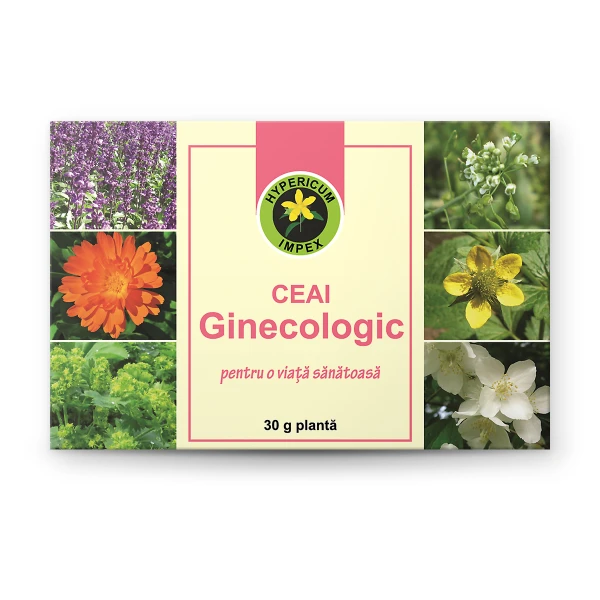 Ceai Ginecologic vrac — ceai medicinal pentru sănătate feminină. Plante din flora spontană românească. Comandă de la Hypericum!