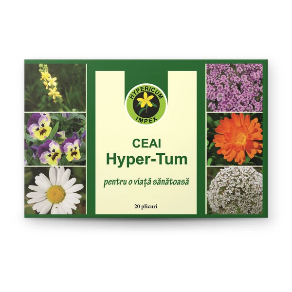 Ceai Hyper-Tum doze — ceai medicinal pentru tonic general. Plante din flora spontană românească. Comandă de la Hypericum!