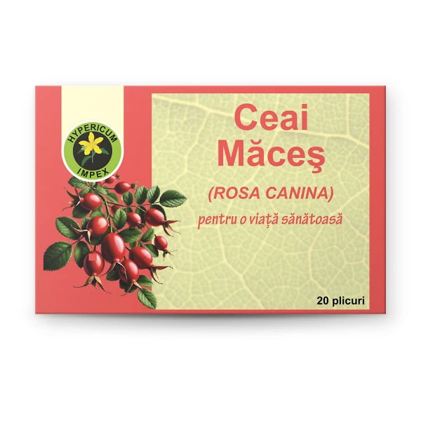 Ceai Maces doze — ceai natural din Maces pentru completarea necesarului de vitamina C și susținerea imunității. Calitate Hypericum, plicuri. Comandă online!