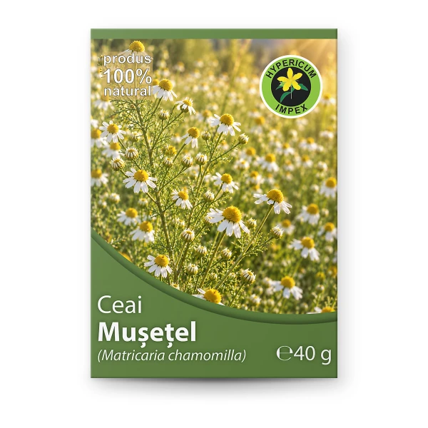 Ceai Musetel vrac — ceai natural din Musetel pentru calmarea sistemului nervos și ameliorarea digestiei. Calitate Hypericum, vrac. Comandă online!