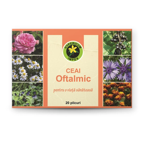 Ceai Oftalmic doze — ceai medicinal pentru sănătatea ochilor. Plante din flora spontană românească. Comandă de la Hypericum!
