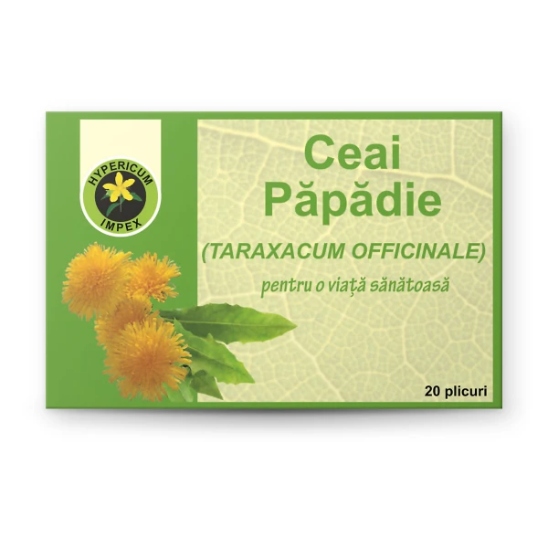 Ceai Papadie doze — ceai natural din Papadie pentru stimularea digestiei și detoxifierea ficatului. Calitate Hypericum, plicuri. Comandă online!