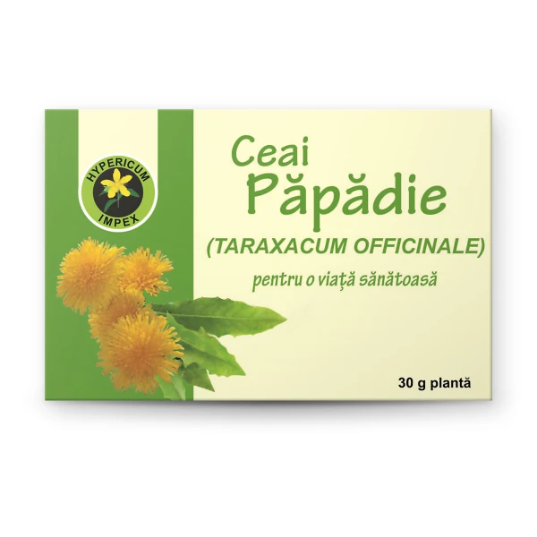 Ceai Papadie vrac — ceai natural din Papadie pentru stimularea digestiei și detoxifierea ficatului. Calitate Hypericum, vrac. Comandă online!
