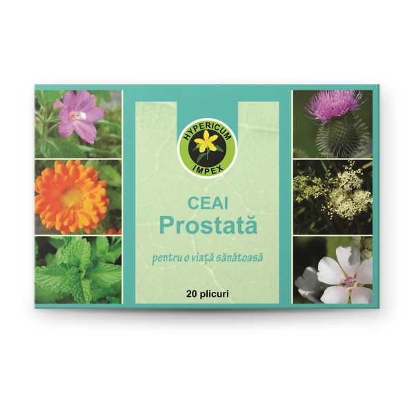 Ceai Prostata doze — ceai medicinal pentru sănătatea prostatei. Plante din flora spontană românească. Comandă de la Hypericum!