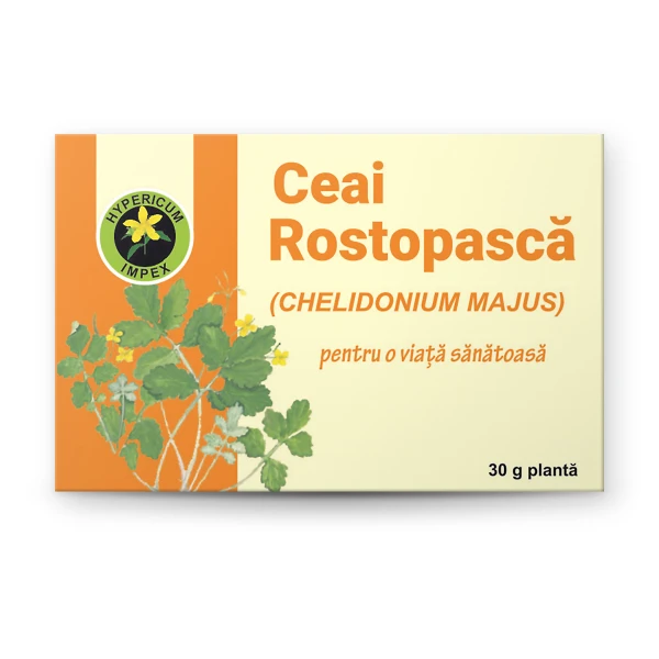 Ceai Rostopasca vrac — ceai natural din Rostopasca pentru susținerea funcției hepato-biliare. Calitate Hypericum, vrac. Comandă online!