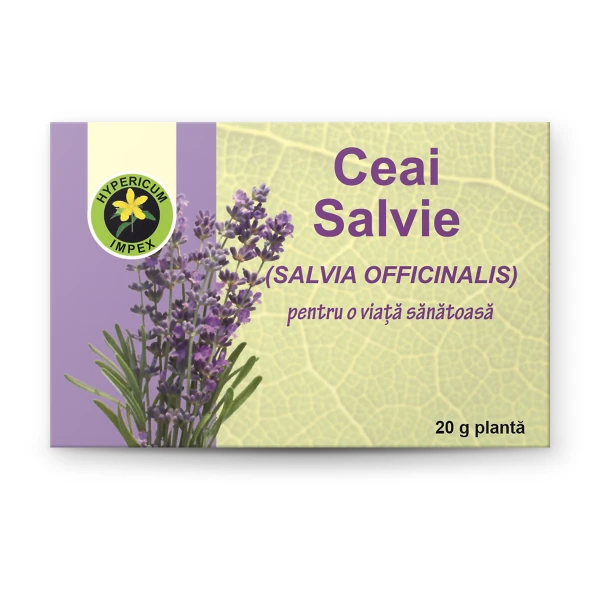 Ceai Salvie vrac — ceai natural din Salvie pentru echilibrul hormonal și sănătatea cavității bucale. Calitate Hypericum, vrac. Comandă online!