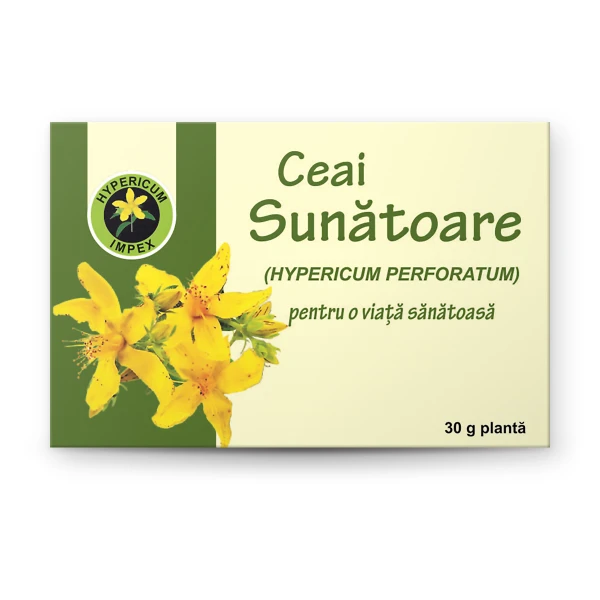 Ceai Sunatoare vrac — ceai natural din Sunătoare pentru susținerea sănătății. Calitate Hypericum, vrac. Comandă online!
