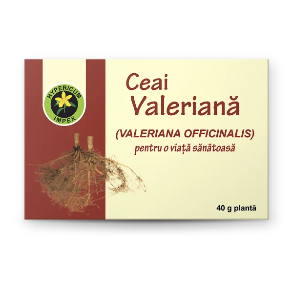 Ceai Valeriana vrac — ceai natural din Valeriana pentru calmarea anxietății și inducerea somnului. Calitate Hypericum, vrac. Comandă online!