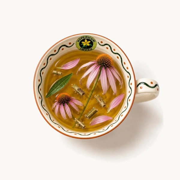 Ceai Echinacea doze — ceai natural din Echinacea pentru stimularea imunității și combaterea infecțiilor. Calitate Hypericum, plicuri. Comandă online!
