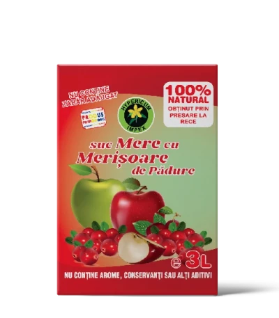 Suc de Mere cu Merișoare de Pădure 3L