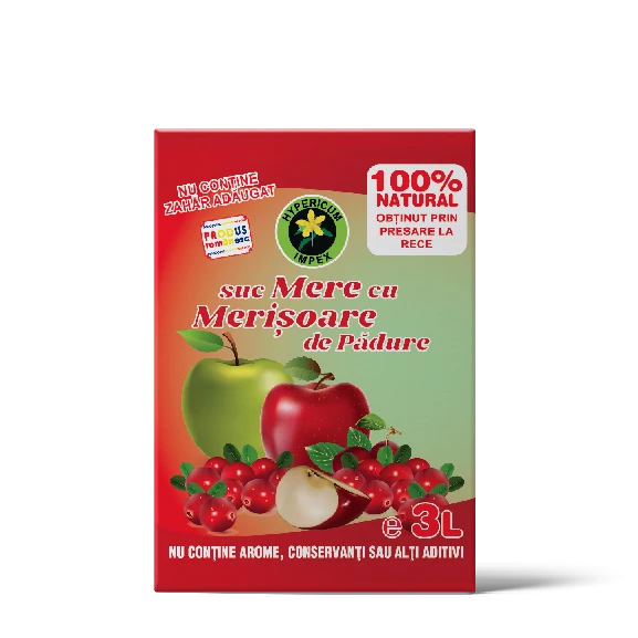 Suc de Mere cu Merișoare de Pădure 3L