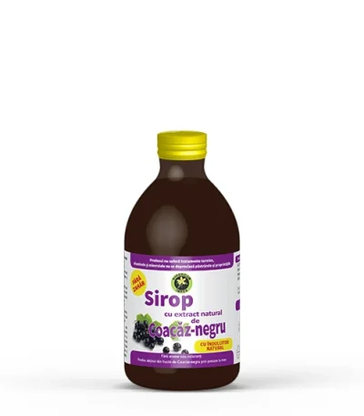 Sirop de Coacaz negru cu indulcitor Stevia rebaudiana 250ml