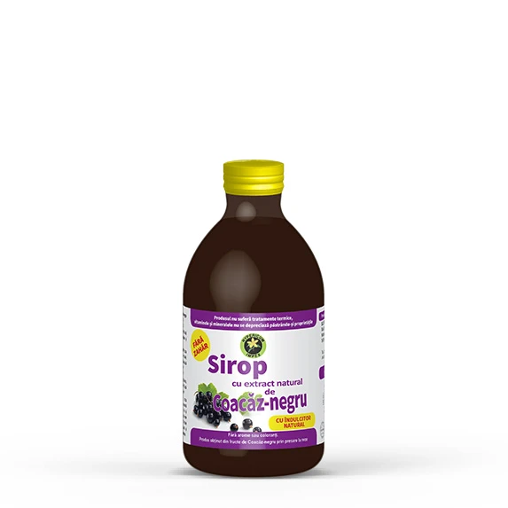 Sirop de Coacaz negru cu indulcitor Stevia rebaudiana 250ml