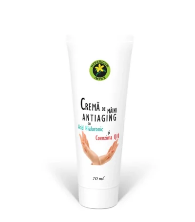 Crema de maini Antiaging cu Acid Hialuronic si Coenzima Q10 70ml