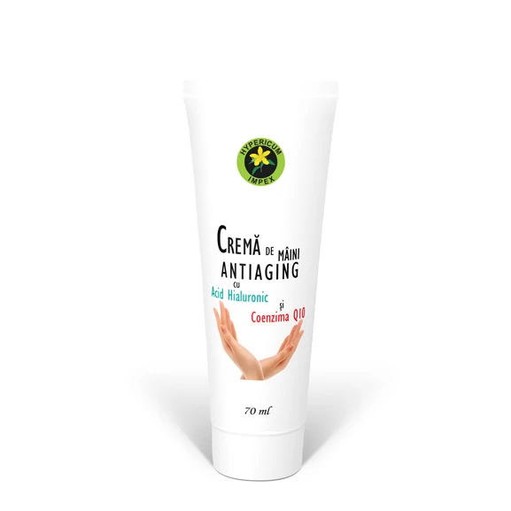 Crema de maini Antiaging cu Acid Hialuronic si Coenzima Q10 70ml