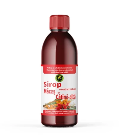 Sirop de maces si catina alba cu zahar 500ml