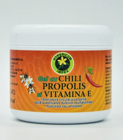 Gel cu Chili, Propolis si Vitamina E 250ml