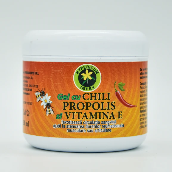 Gel cu Chili, Propolis si Vitamina E 250ml