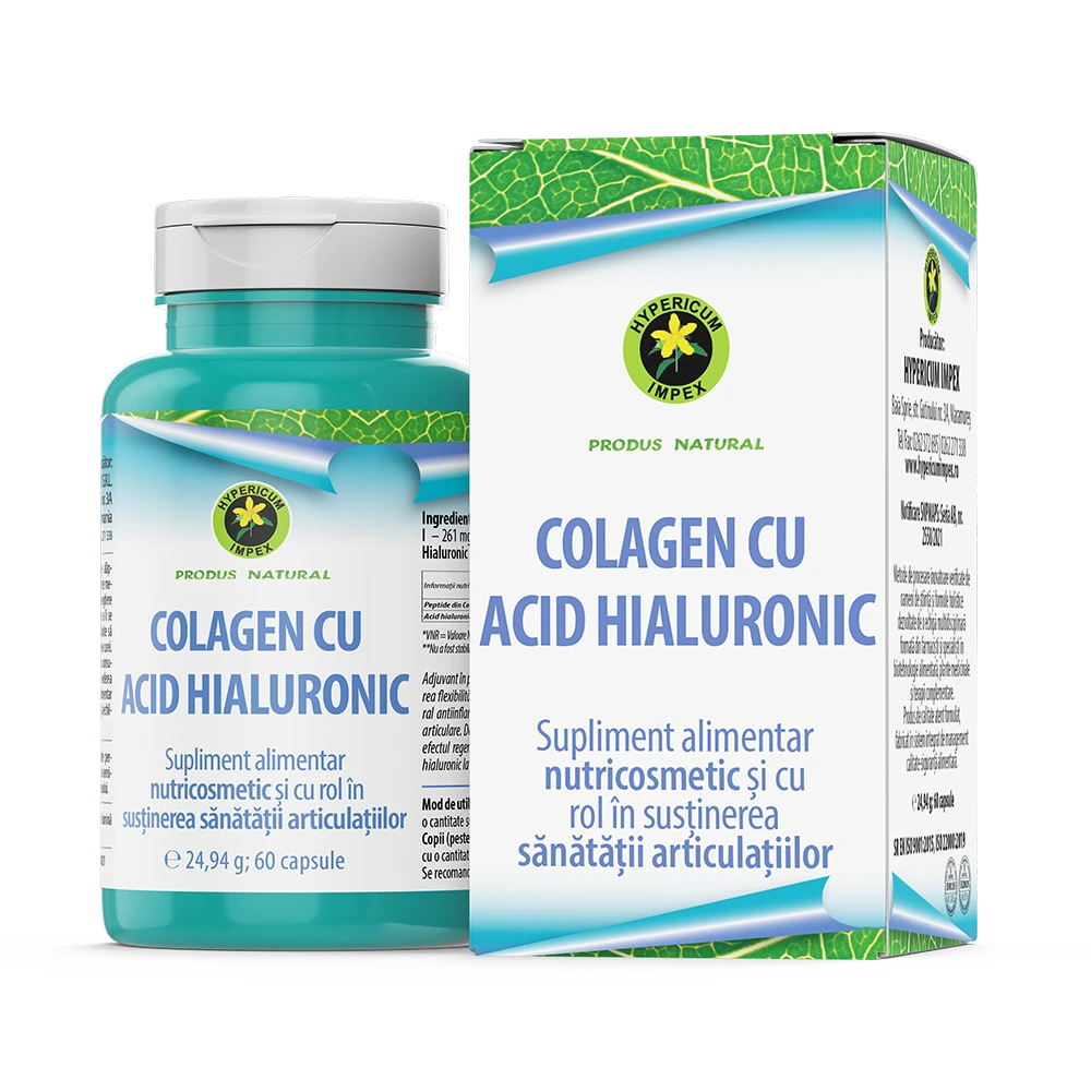 Capsule Colagen cu Acid Hialuronic