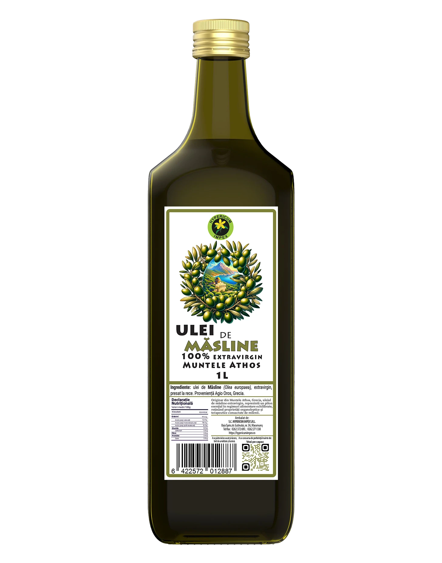 Ulei de Măsline Extravirgin din Muntele Athos 1L