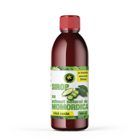 Sirop Momordica cu îndulcitor natural din Stevia Rebaudiana 500ml