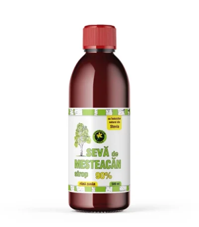Sirop Sevă de Mesteacăn cu îndulcitor natural Stevia rebaudiana