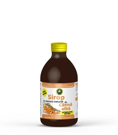 Sirop Catina alba fara zahar cu indulcitor natural Stevia Rebaudiana 250ml