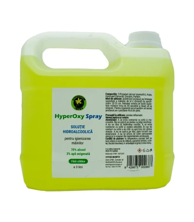 HyperOxy Solutie hidroalcoolica pentru igienizarea mainilor 3L