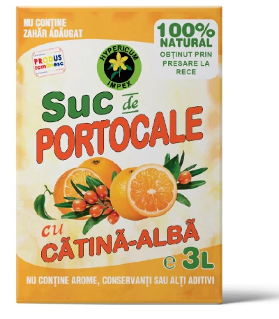 Suc de portocale si catina alba 3L