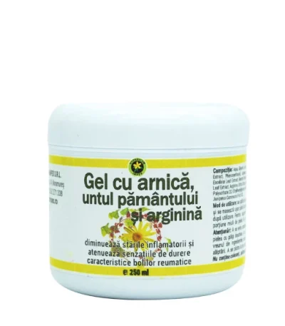 Gel cu Arnica, Untul Pamantului si Arginina 250ml