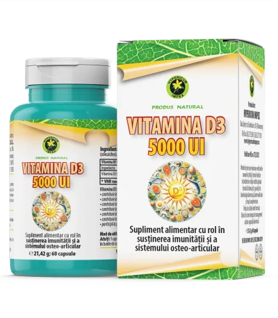 Capsule Vitamina D3 5000 UI