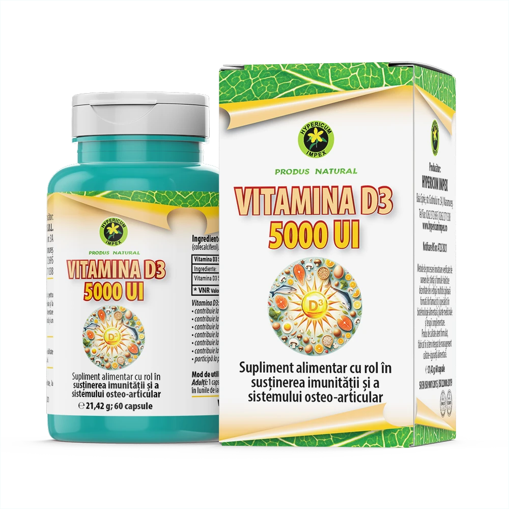 Capsule Vitamina D3 5000 UI