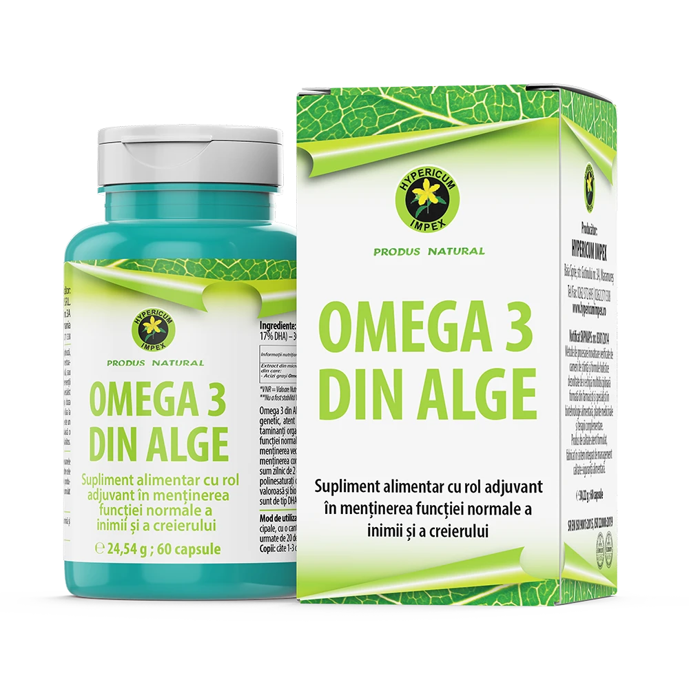 Capsule Omega 3 din Alge