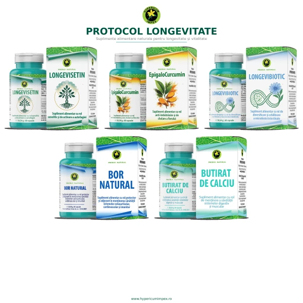 Protocol naturist cu acțiune anti-îmbătrânire și de rejuvenare