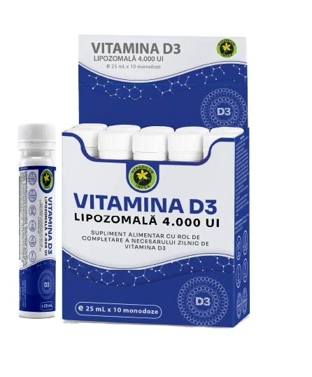 Vitamina D3 Lipozomală 4.000 UI 25 mL x 10 monodoze