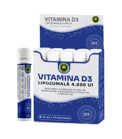 Vitamina D3 Lipozomală 4.000 UI 25 mL x 10 monodoze