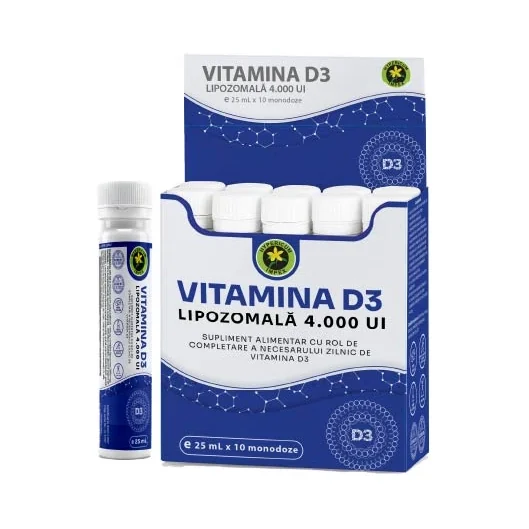 Vitamina D3 Lipozomală 4.000 UI 25 mL x 10 monodoze