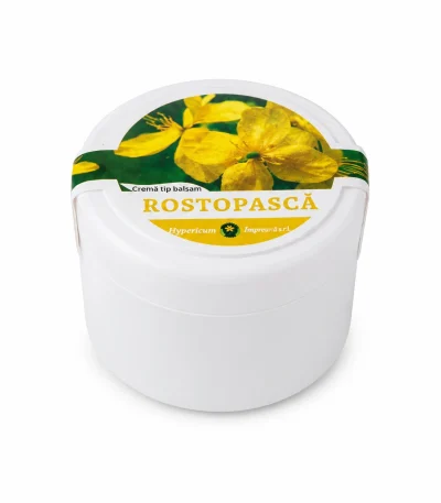 Crema tip balsam Rostopască 30ml este recomandată pentru calmarea durerilor de picioare și articulații. Acțiune antivirală, antiinflamatoare și cicatrizantă