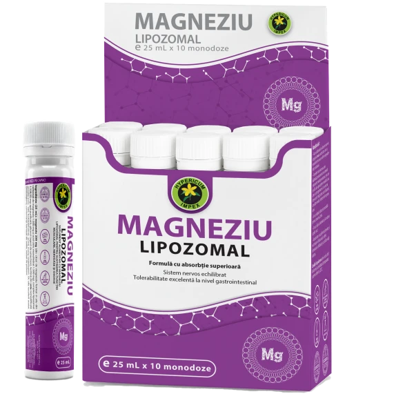 Magneziu Lipozomal - pentru a minimiza cât mai mult riscul dezvoltării problemelor osteoarticulare, neurologice, cardiovasculare sau musculare cauzate de către factorii exogeni și endogeni de stres.