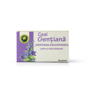 Ceai Gentiana vrac - susține buna funcționare a sistemului digestiv, cu acțiune benefică asupra stomacului, cât și la nivel hepato-biliar.