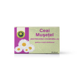 Ceai Musetel doze - rol de menținere a sănătății aparatului digestiv, a celui respirator și pentru inducerea unei stări de relaxare.