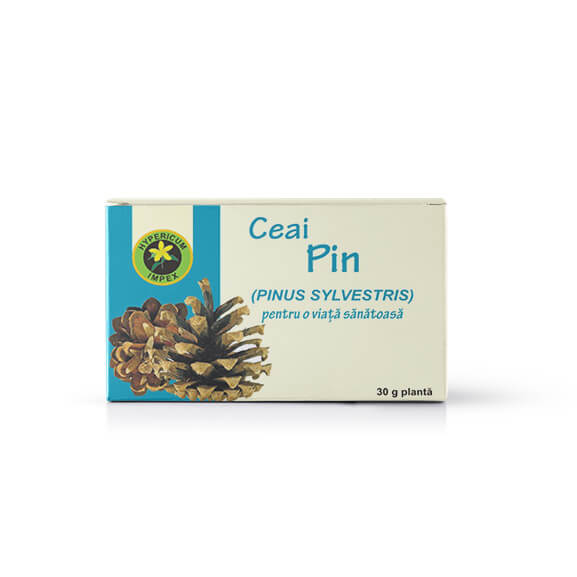 Ceai Pin vrac - supliment alimentar cu rol de menținere a sănătății sistemelor respirator și urinar, având un efect protector și calmant.