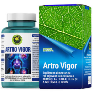 Capsule Artro Vigor - supliment alimetar ce protejeaza și favorizeaza buna funcționare a sistemului articular și a sistemului osos.