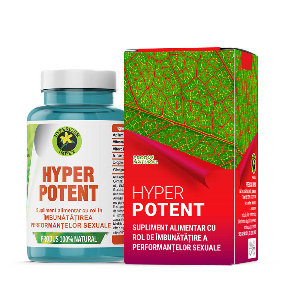 Capsule Hyper Potent - este un produs natural, atent formulat pentru sporirea performanțelor și a calității vieții sexuale.