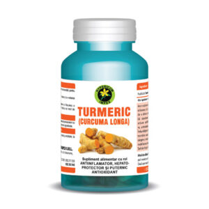 Capsule Turmeric - supliment alimentar ce imbunatateste circulatia, previne formarea trombilor vasculari si infarctul, reduce nivelul colesterolului.